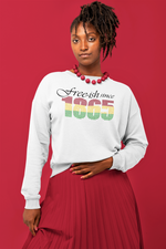 Load image into Gallery viewer, Women&#39;s Free-ish Since 1865 Juneteenth Rhinestone Sweatshirt
