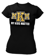 Load image into Gallery viewer, Women&#39;s Crew Neck Glittered My Kids Matter T-shirt
