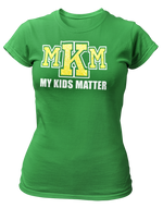 Load image into Gallery viewer, Women&#39;s Crew Neck Glittered My Kids Matter T-shirt
