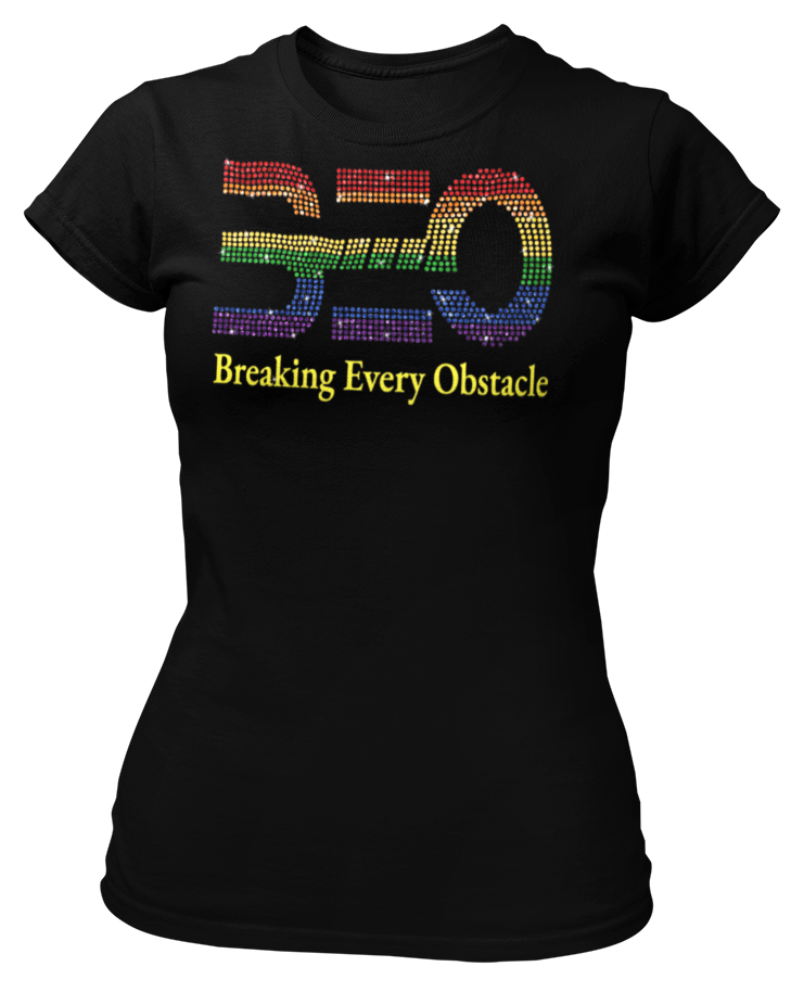 Women's Style BEO LGBTQ Rhinestone T-Shirt