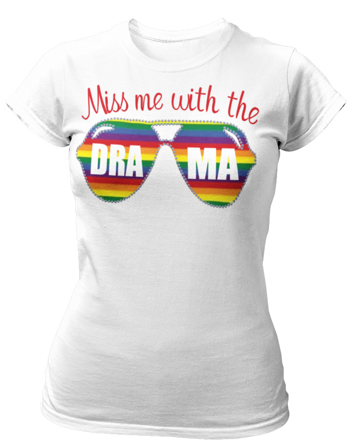 Women's Style Miss Me With the Drama Rhinestone T-Shirt