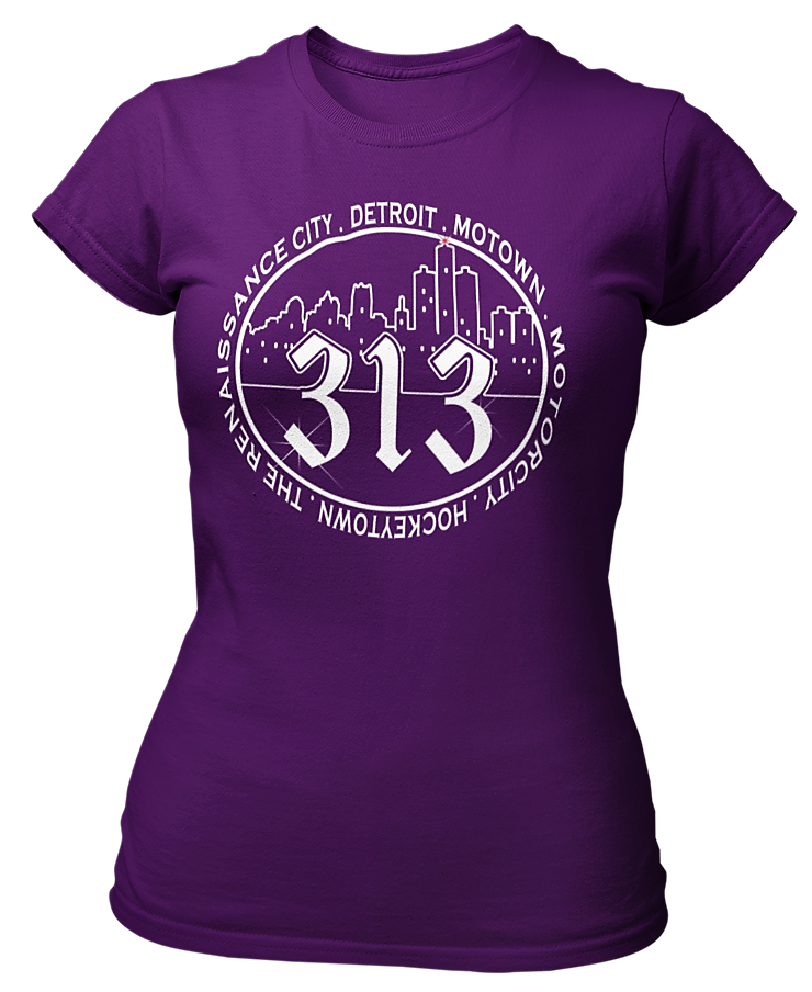 Women's 313 Glittered Crew Neck T-Shirt