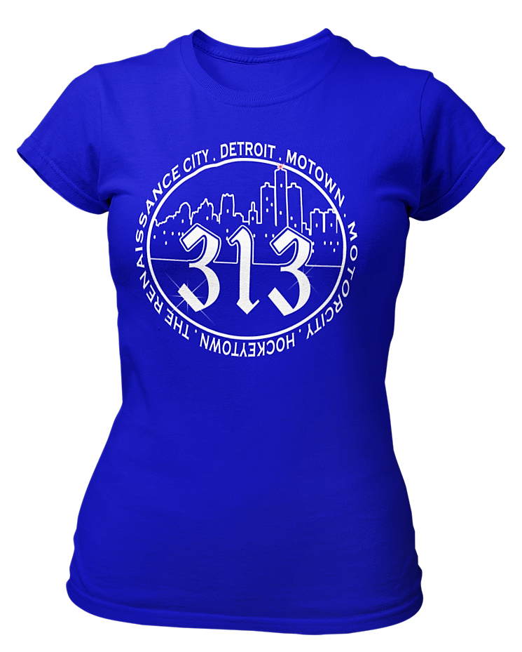 Women's 313 Glittered Crew Neck T-Shirt