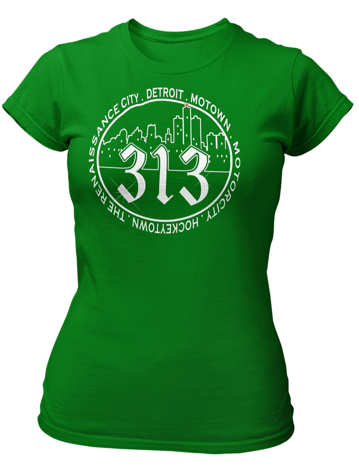 Women's 313 Glittered Crew Neck T-Shirt