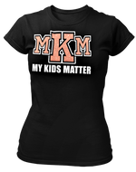 Load image into Gallery viewer, Women&#39;s Crew Neck Glittered My Kids Matter T-shirt
