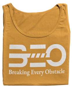 Women's BEO Glittered Racerback Tank Top