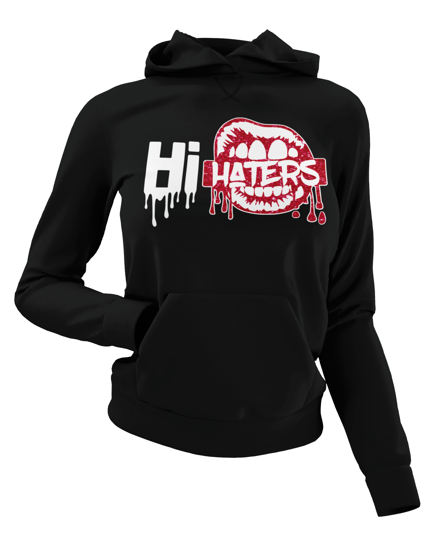 Women's Hi Haters Glittered Hoodie