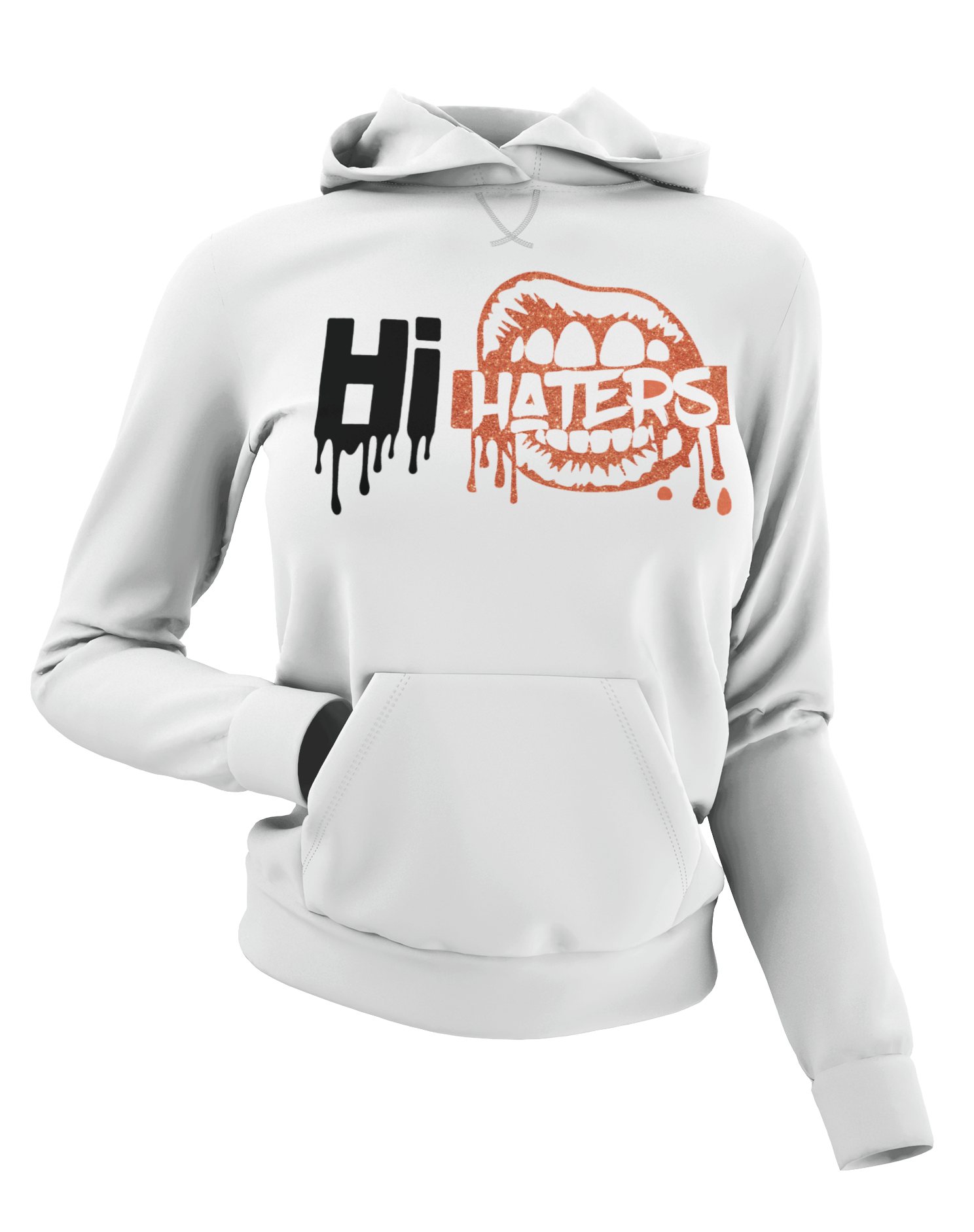 Women's Hi Haters Glittered Hoodie