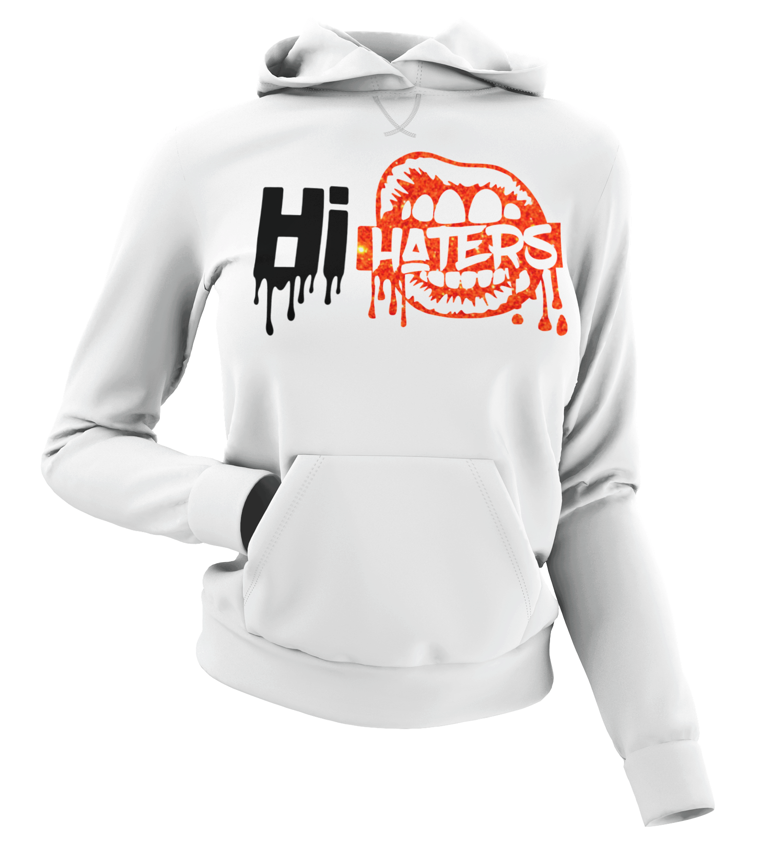 Women's Hi Haters Glittered Hoodie