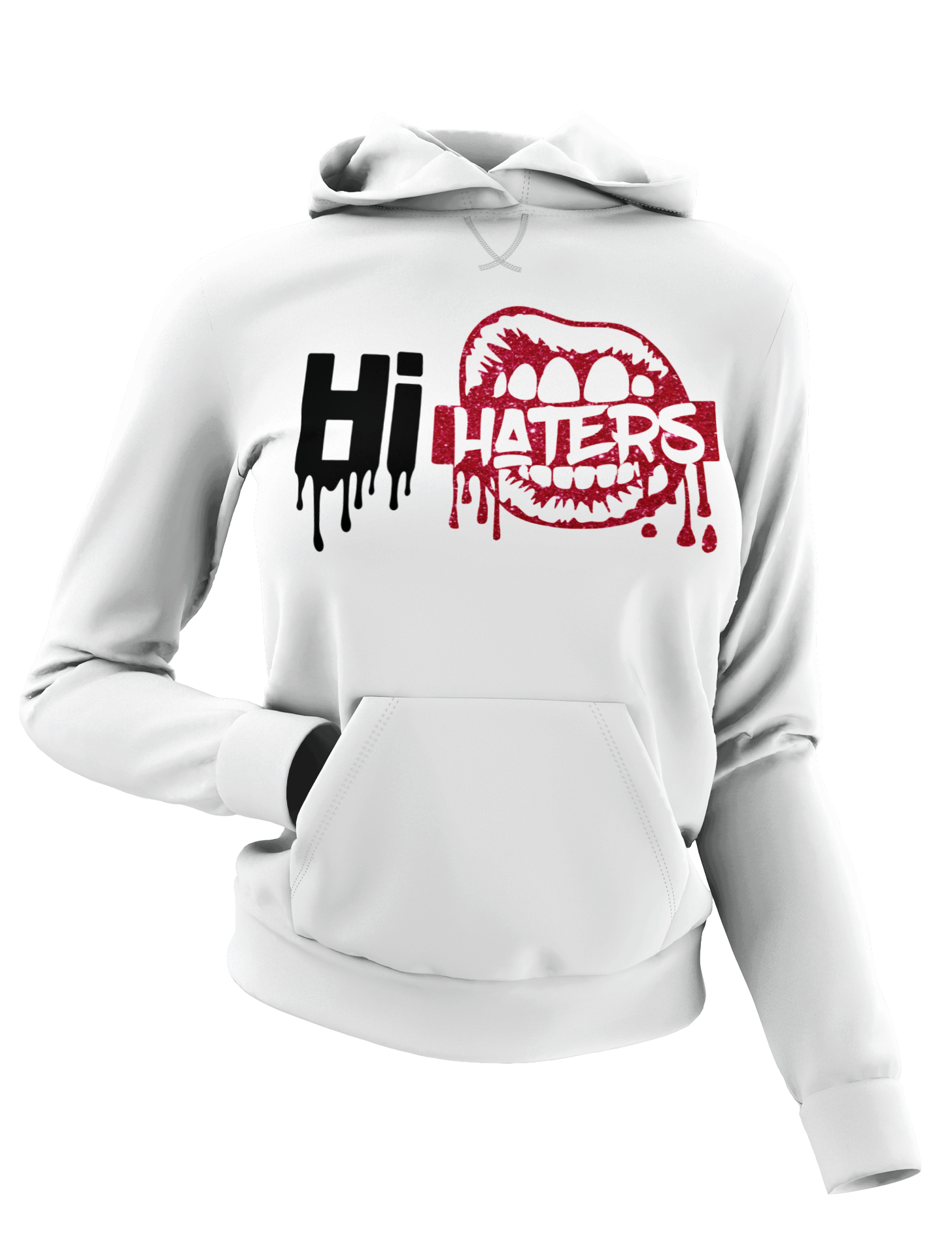 Women's Hi Haters Glittered Hoodie