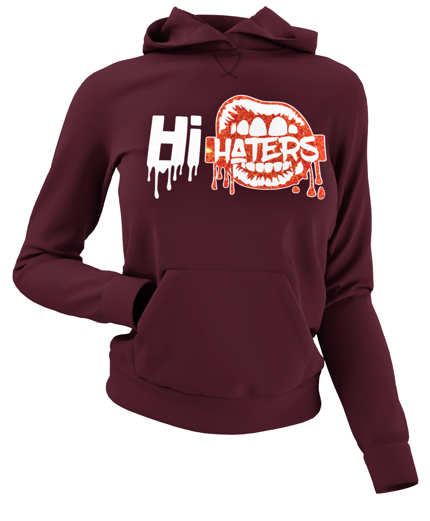 Women's Hi Haters Glittered Hoodie