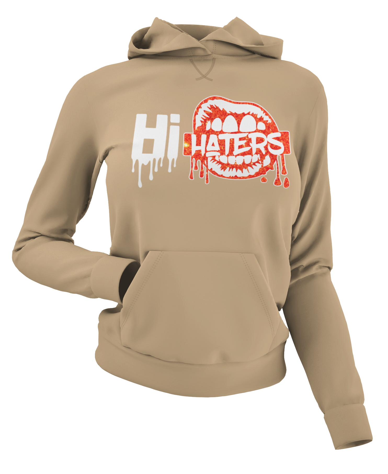 Women's Hi Haters Glittered Hoodie