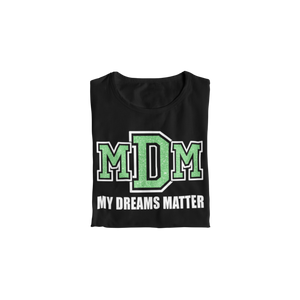 Girls My Dreams Matter Glittered Princess T-Shirt