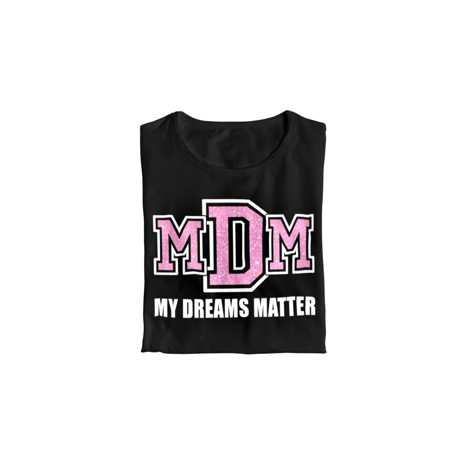 Girls My Dreams Matter Glittered Princess T-Shirt