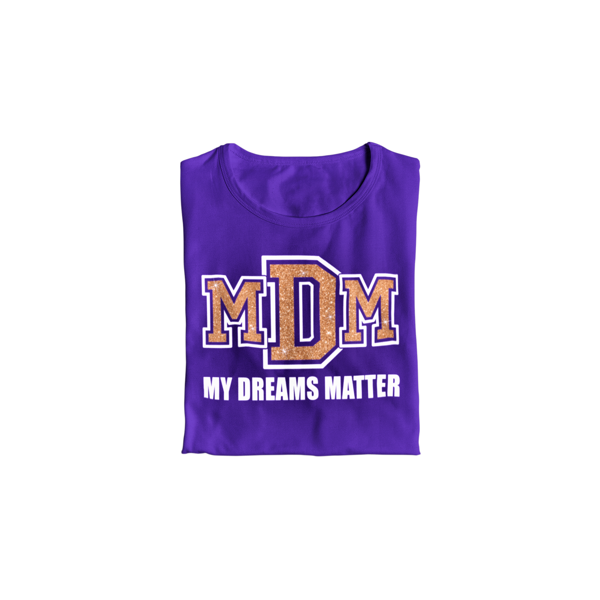 Girls My Dreams Matter Glittered Princess T-Shirt