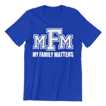 Load image into Gallery viewer, Women&#39;s Glittered My Family Matters Regular T-shirt
