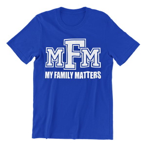 Women's Glittered My Family Matters Regular T-shirt