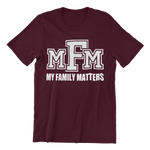 Load image into Gallery viewer, Women&#39;s Glittered My Family Matters Regular T-shirt
