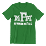 Load image into Gallery viewer, Women&#39;s Glittered My Family Matters Regular T-shirt
