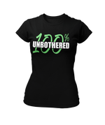 Load image into Gallery viewer, Women&#39;s 100% Unbothered Crew Neck Glittered T-shirt
