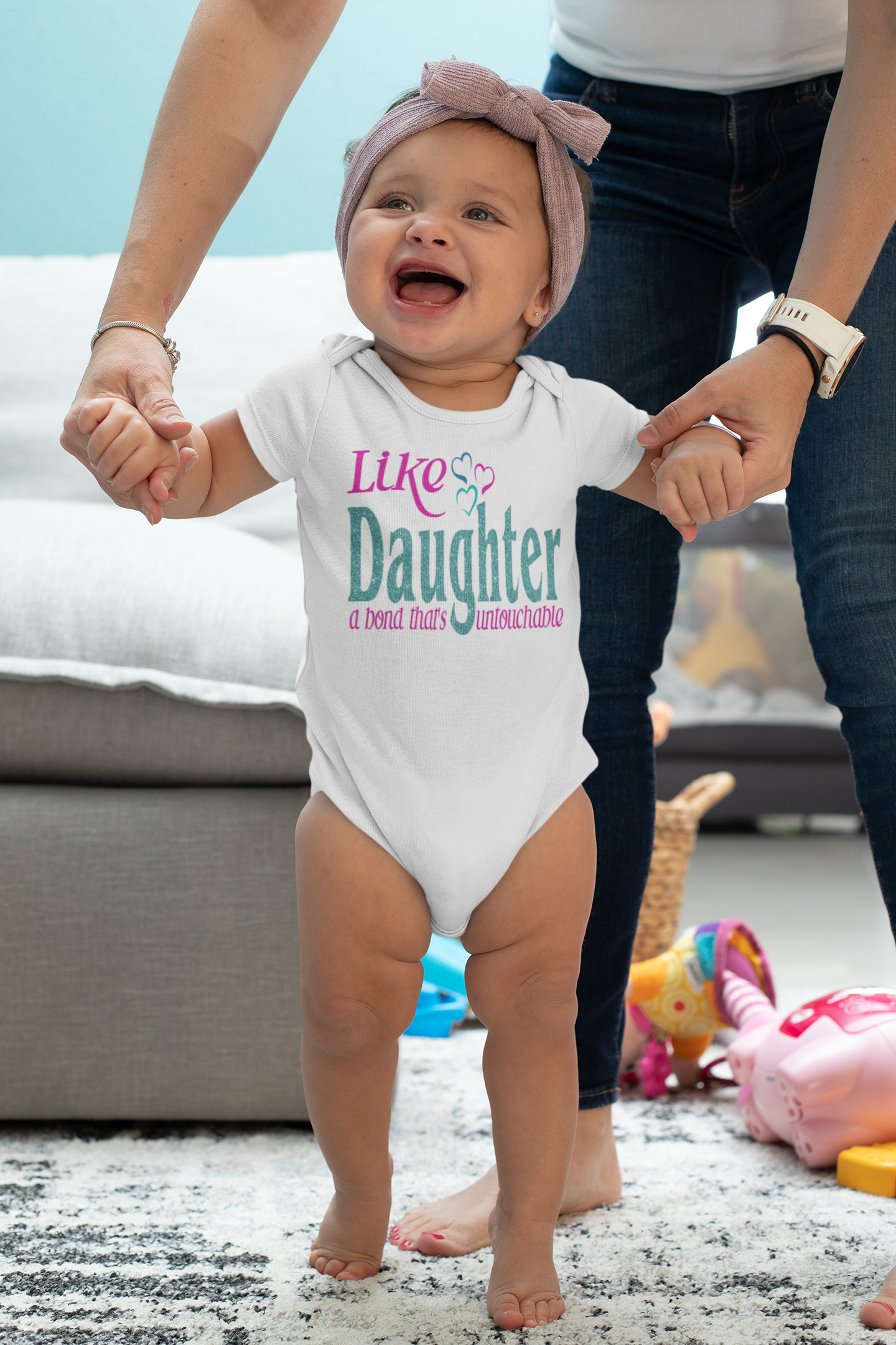 Women's/Girls "Like Mother, Like Daughter"  Glittered T-Shirt Set