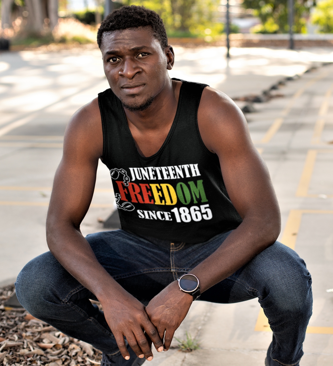 Men's Juneteenth Freedom Since 1865 Tank Top