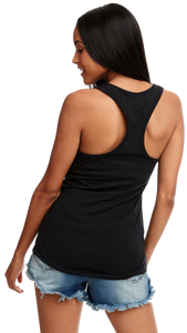 Women's BEO Glittered Racerback Tank Top