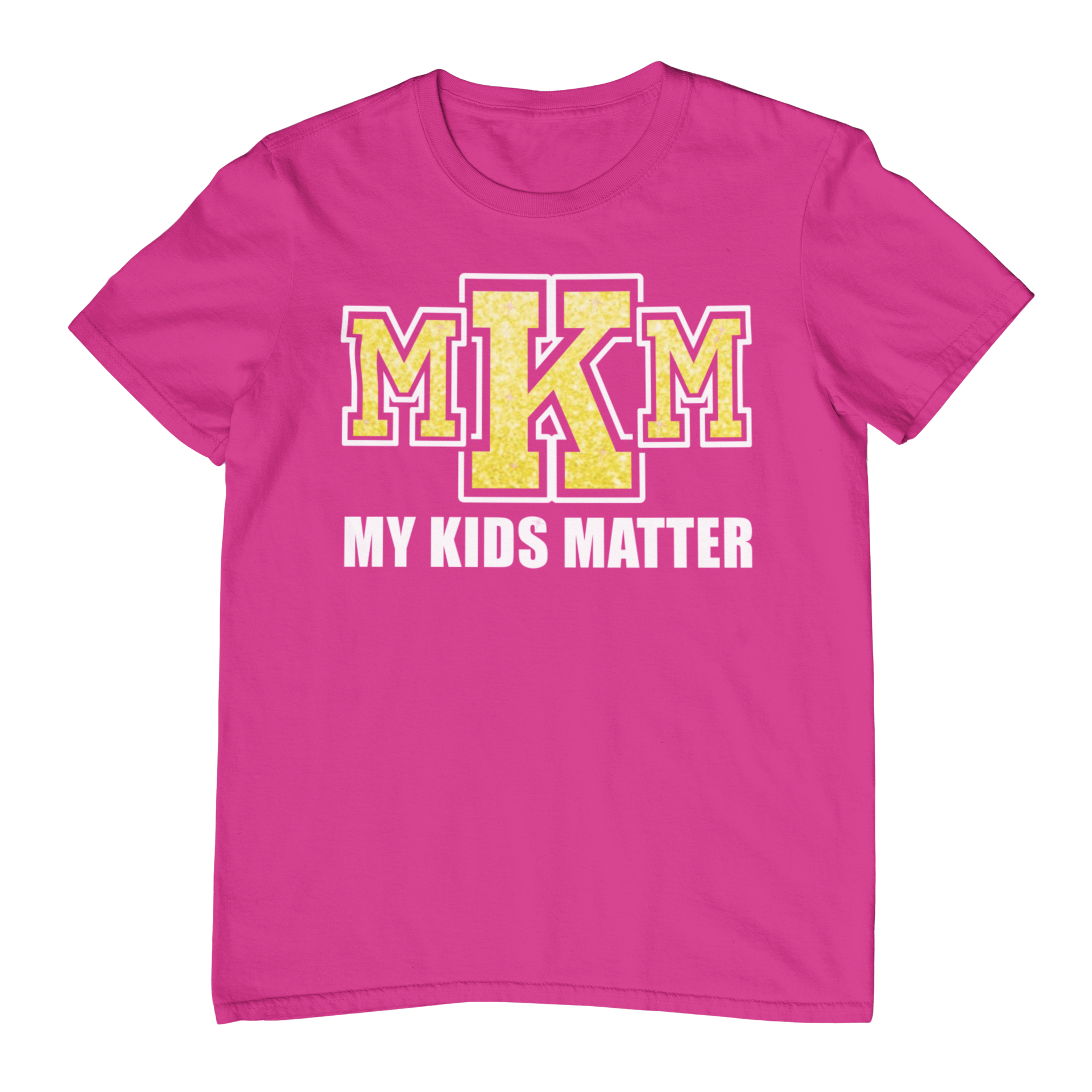 Women's Glittered My Kids Matter Regular T-shirt