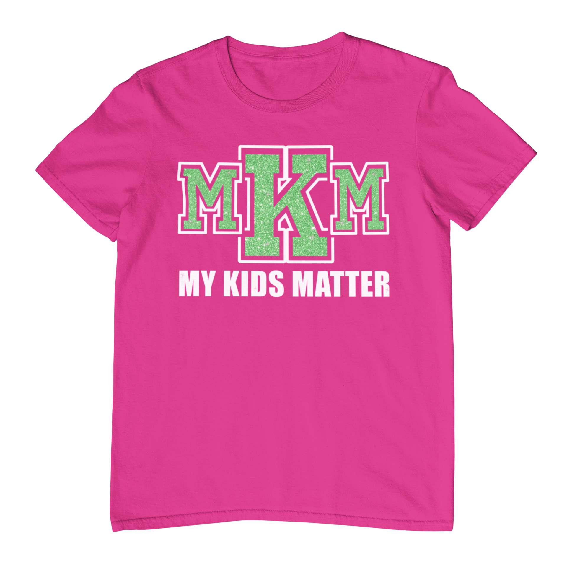 Women's Glittered My Kids Matter Regular T-shirt