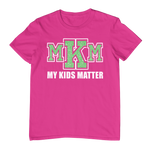 Load image into Gallery viewer, Women&#39;s Glittered My Kids Matter Regular T-shirt
