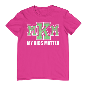 Women's Glittered My Kids Matter Regular T-shirt