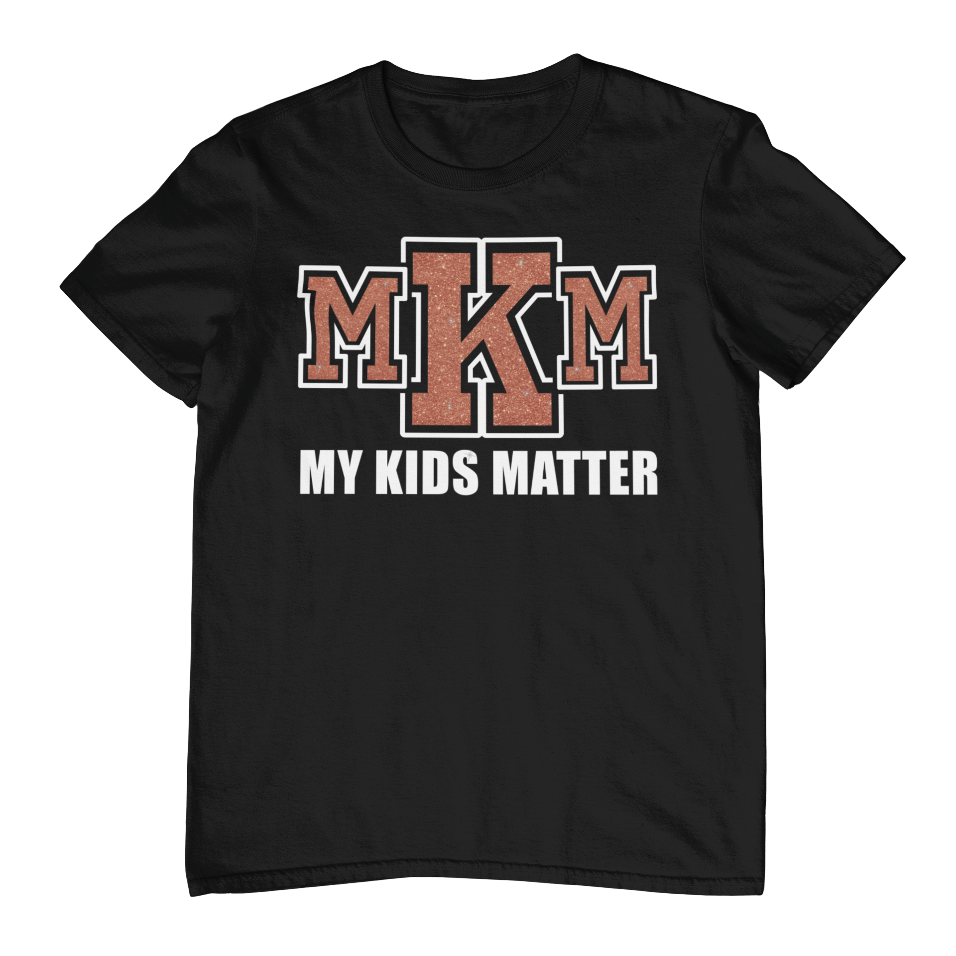 Women's Glittered My Kids Matter Regular T-shirt