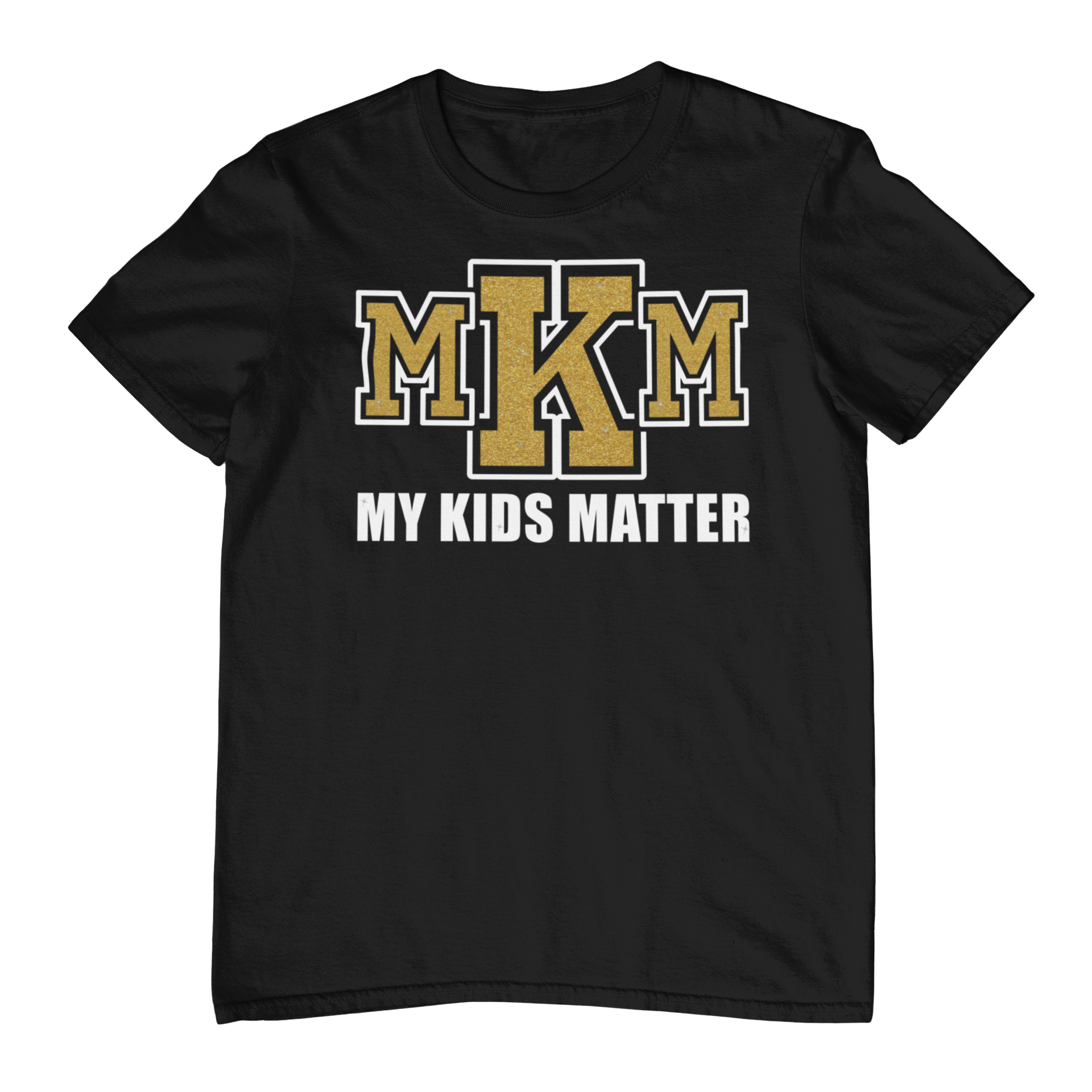 Women's Glittered My Kids Matter Regular T-shirt