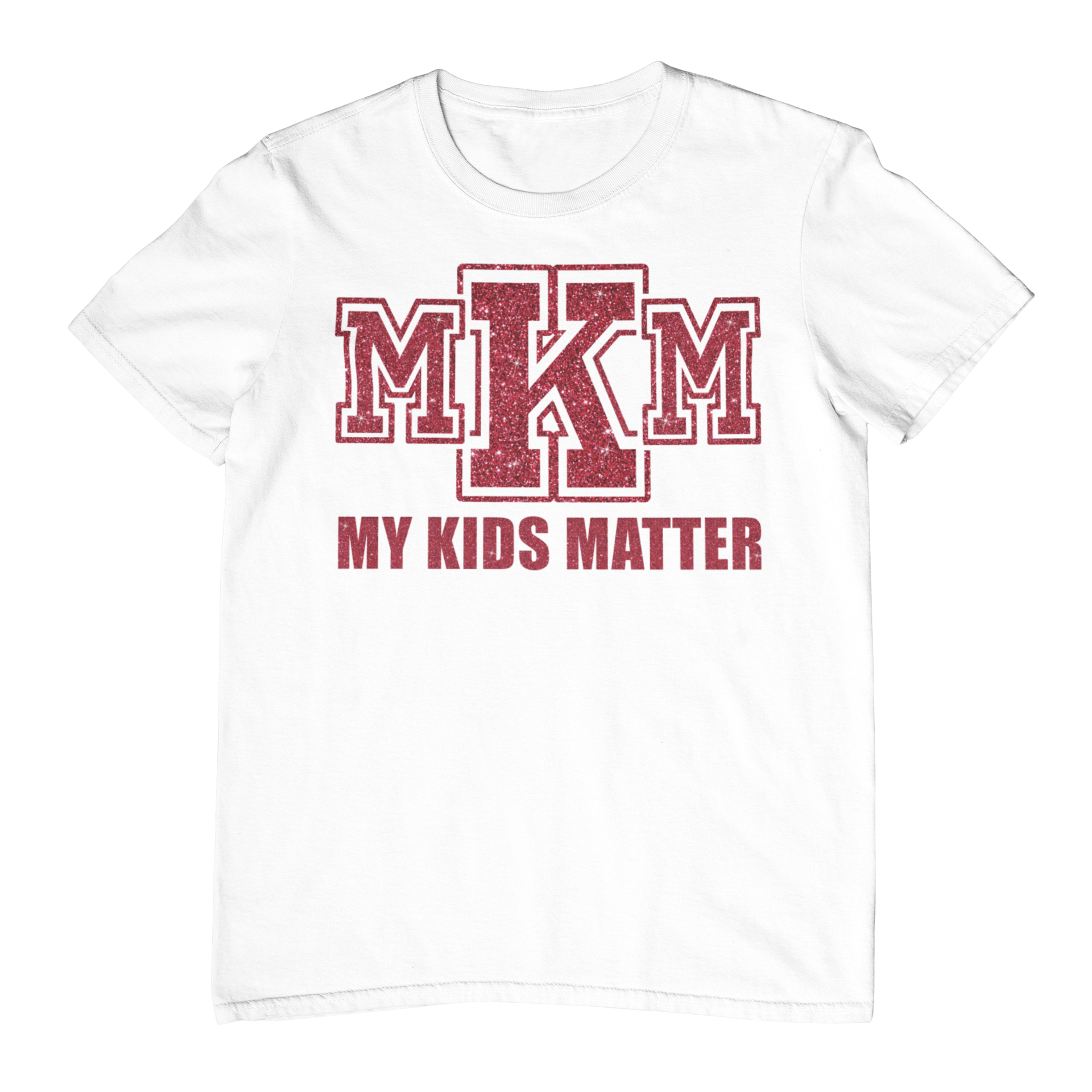 Women's Glittered My Kids Matter Regular T-shirt