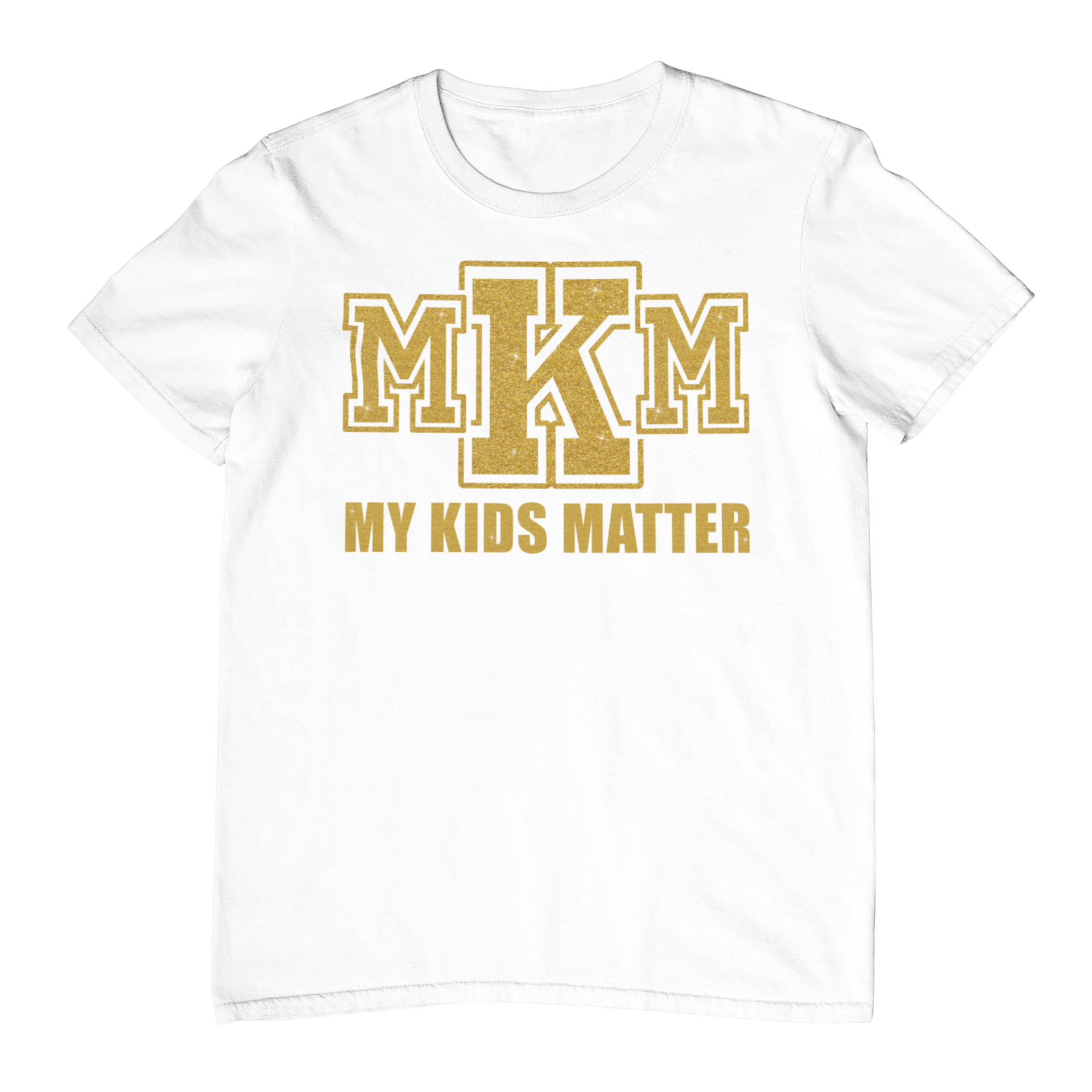 Women's Glittered My Kids Matter Regular T-shirt