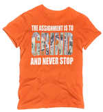 Load image into Gallery viewer, Women&#39;s &quot;The Assignment Is To GRIND And Never Stop&quot; Regular Rhinestone T-shirt
